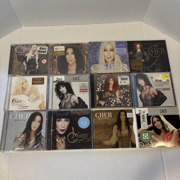 Cher CD Lot 12 SEALED Very Best Of Gold Living Proof Instant Collection SEALED